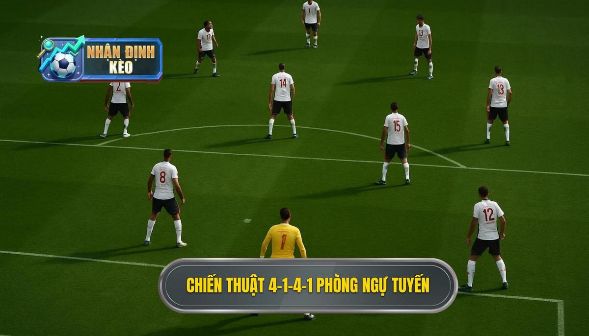 Phần 2_ Vận hành Chiến thuật bóng đá 4-1-4-1 phòng ngự ở các tuyến