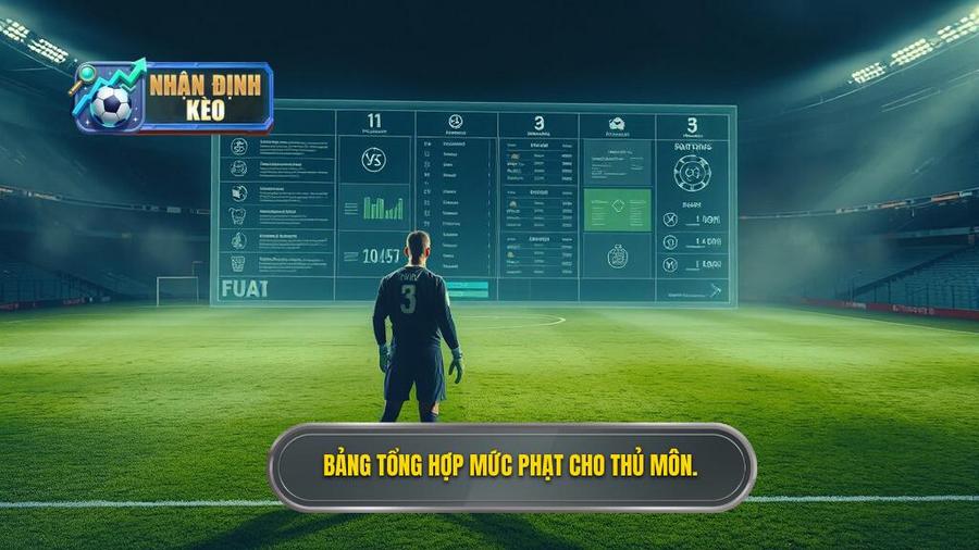 2. Bảng tổng hợp mức phạt cho thủ môn.