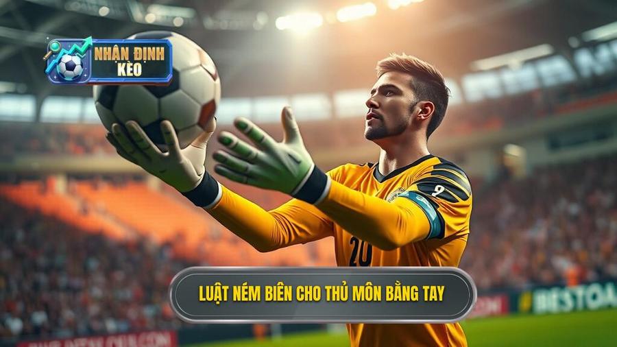 2. Luật ném biên cho thủ môn bằng tay