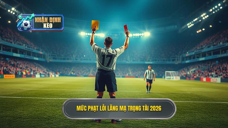 2. Mức phạt lỗi lăng mạ trọng tài 2026