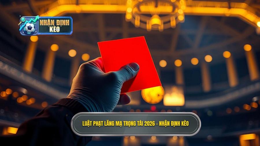 Luật phạt lăng mạ trọng tài 2026 - NHẬN ĐỊNH KÈO