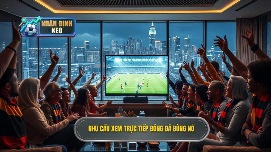 1. Nhu cầu xem trực tiếp bóng đá bùng nổ